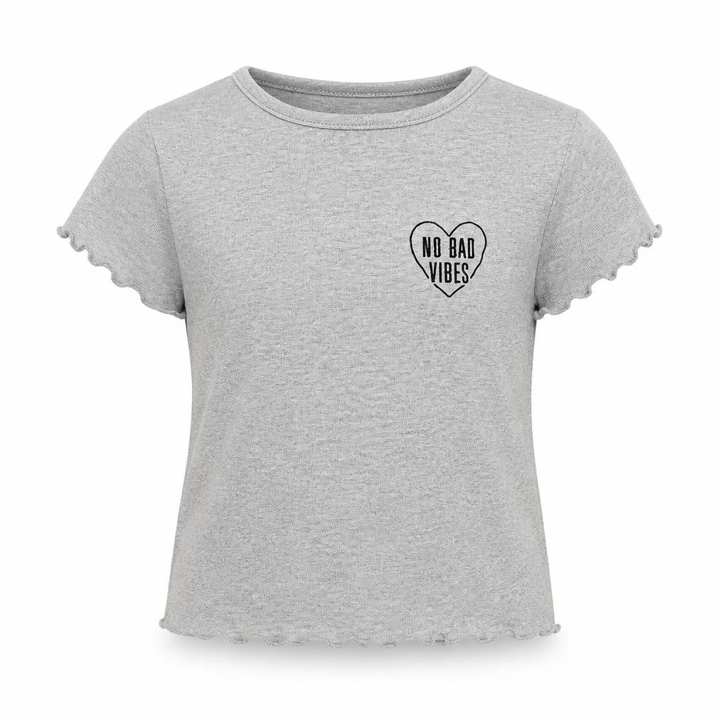 Denim Co Girls Grey   Basic T-Shirt Size 9-10 Years