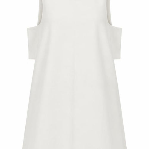 Boohoo Womens White   Skater Dress  Size 10