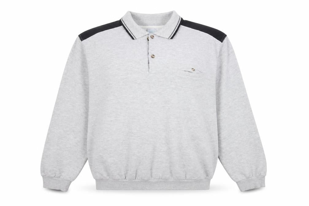 Front view of PREMIER MAN women’s grey jumper, size XL