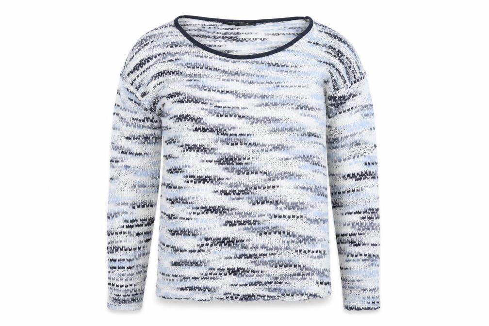 Front view of Dorothy Perkins women’s white jumper, size UK 10
