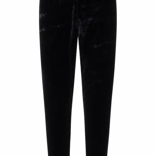 Boohoo Womens Black   Carrot Leggings Size 6 L32 in