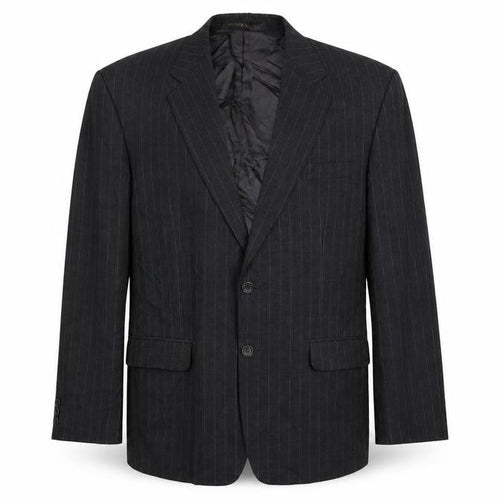 Marks & Spencer Mens Black Striped  Jacket Suit Jacket Size 42