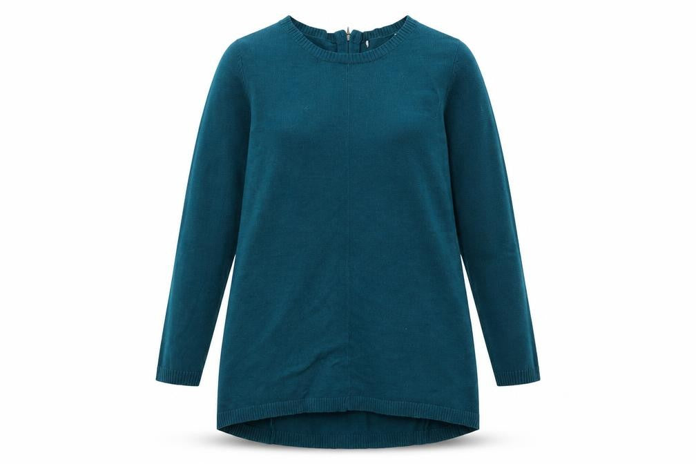 Front view of Preworn women’s grey jumper, size S