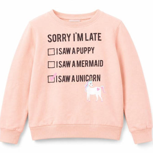 Preworn Girls Orange   Pullover Jumper Size 9 Years