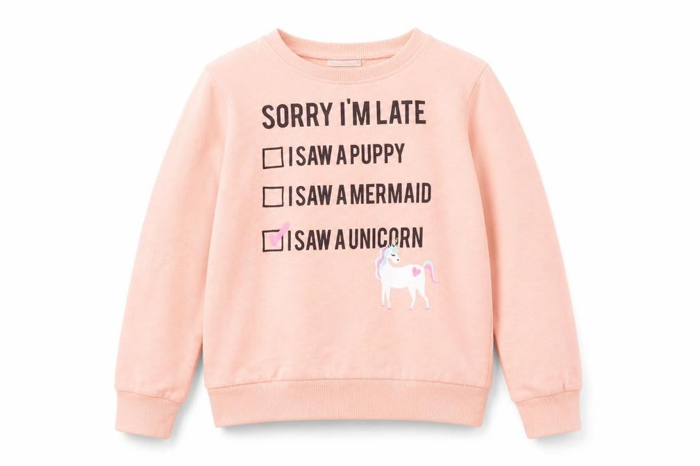 Preworn Girls Orange   Pullover Jumper Size 9 Years
