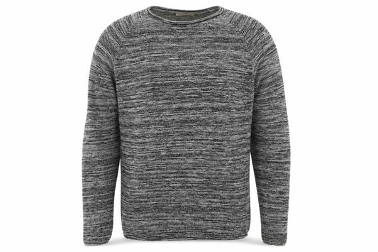 Front view of Cedarwood State men’s grey jumper, size M