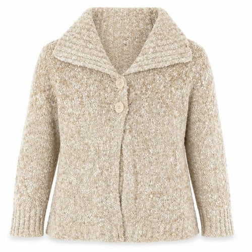 Pure & Natural Womens Beige   Cardigan Jumper Size M