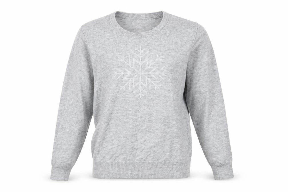 Gap Womens Grey   Pullover Jumper Size M  - Snowflake