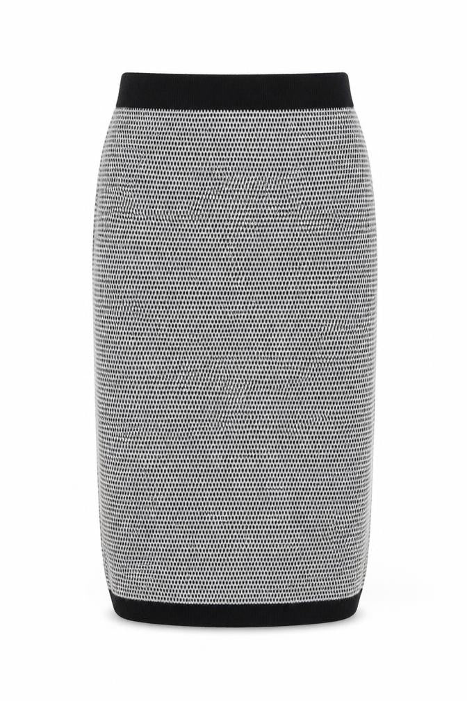 Front view of Tu women’s black straight & pencil skirt, size UK 10