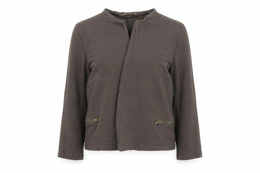 Front view of Preworn women’s green jacket blazer, size XL