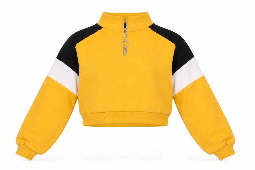 Front view of H&M women’s orange jumper, size XS