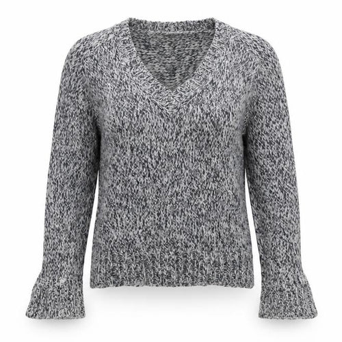 i loovve Womens Blue  Knit Pullover Jumper Size M  - elbow pads