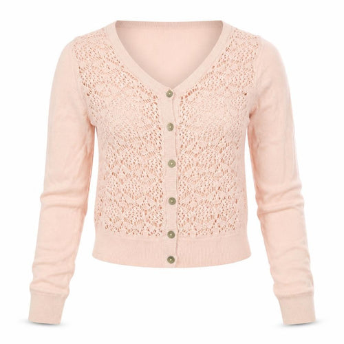 Limited Collection Womens Pink  Knit Cardigan Jumper Size 8