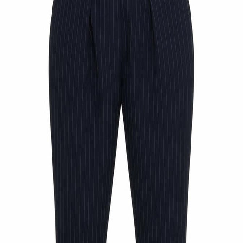Oasis Womens White Striped  Trousers  Size 12 L27 in