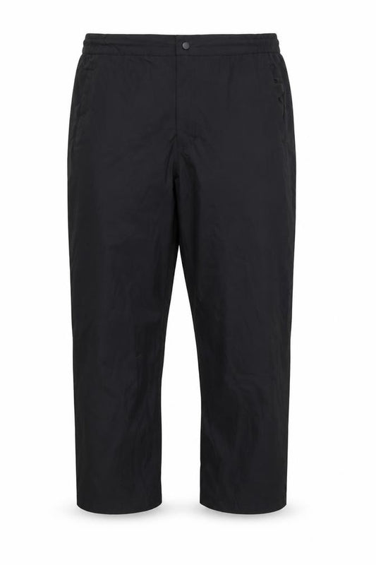 Front view of Cutter & Buck men’s beige rain trousers trousers, size 2XL, 21-inch leg