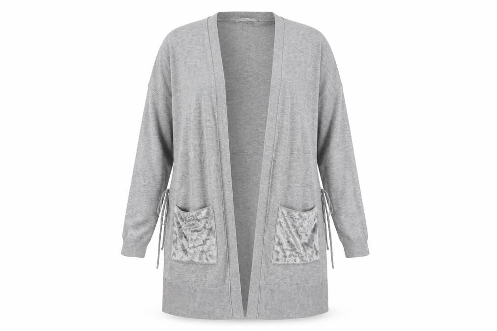 Marks and Spencer Womens Grey  Knit Cardigan Jumper Size 10