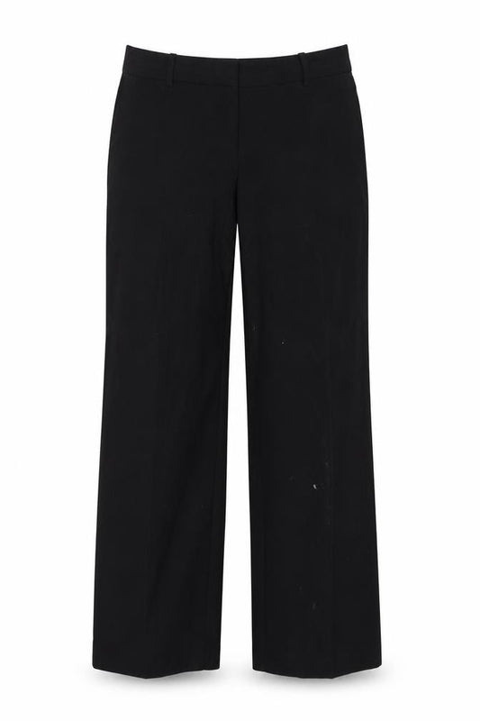 Front view of Next women’s black trousers, size UK 12, 28-inch leg