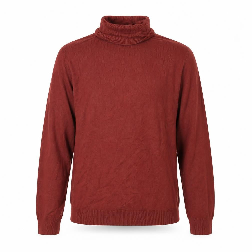 Front view of River Island men’s brown knit jumper, size M