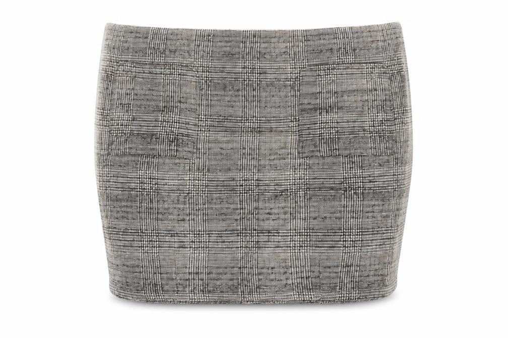 Front view of Next women’s grey paisley a-line skirt, size UK 14