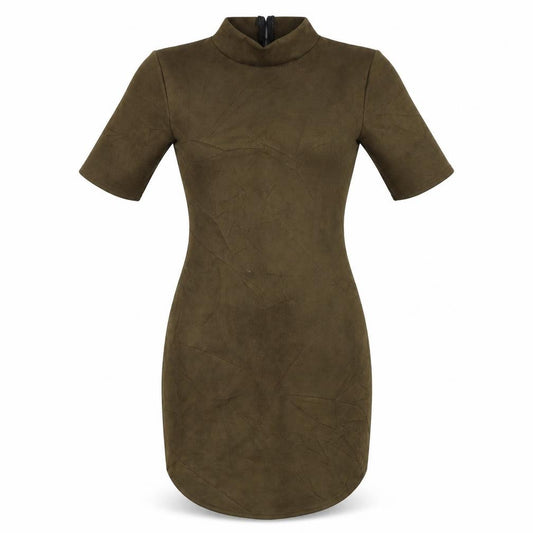 Front view of Select women’s green bodycon, size UK 8