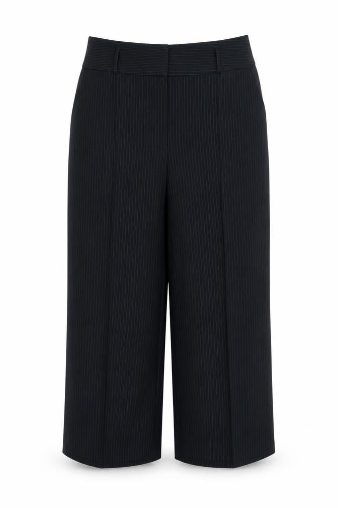 New Look Womens Blue Striped  Trousers  Size 12 L24 in