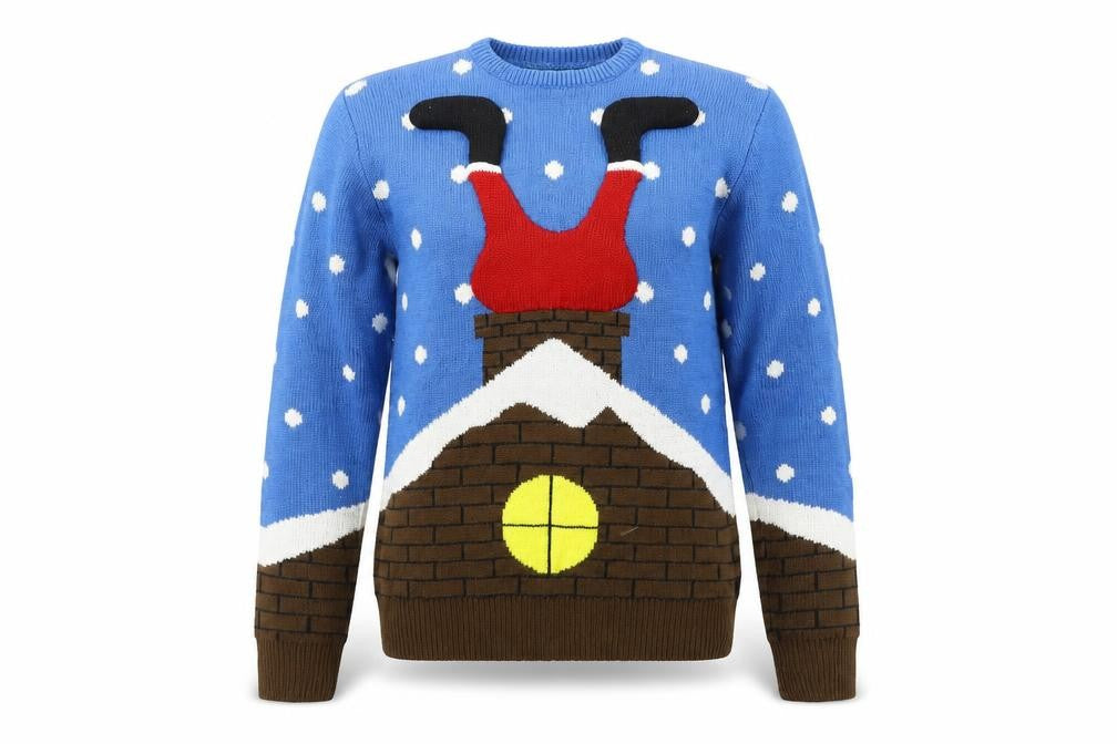 Front view of Cedarwood State women’s blue jumper, size S