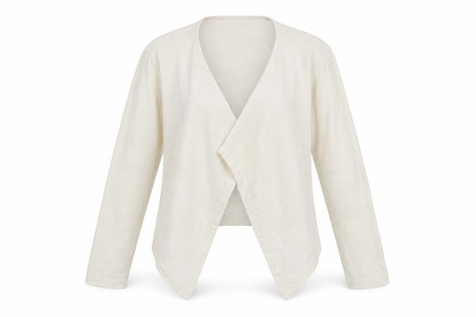 Front view of Gap kids women’s white cardigan jumper, size L