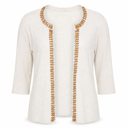 Preworn Womens Beige   Cardigan Jumper Size 10