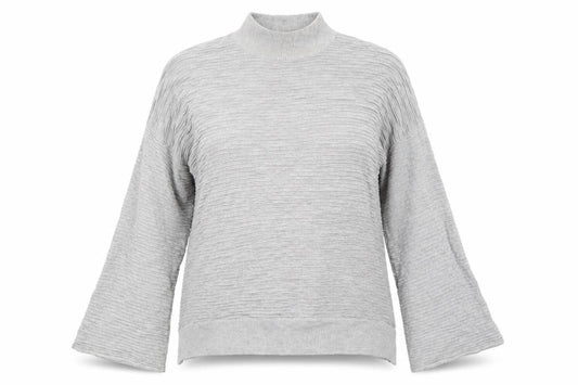Front view of F&F women’s grey basic t-shirt, size UK 14