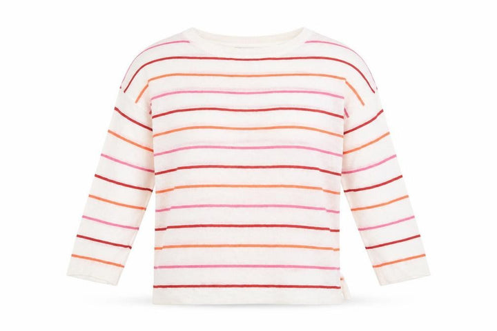 Nutmeg Womens White Striped  Pullover Jumper Size 10