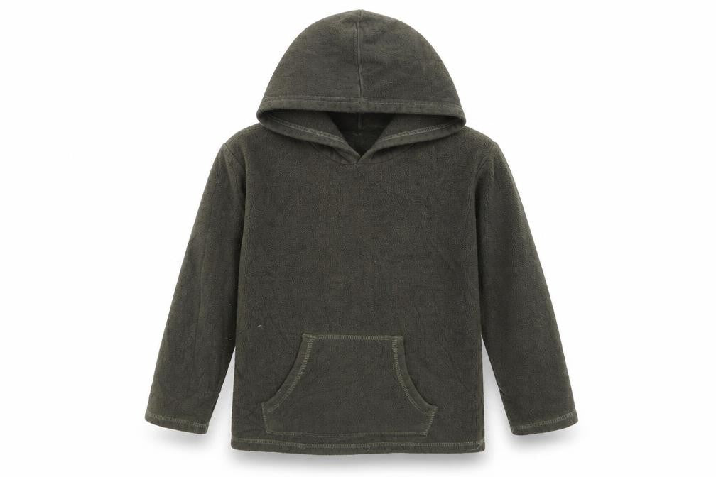 Front view of Preworn boys’ green jumper, size 8-9, years
