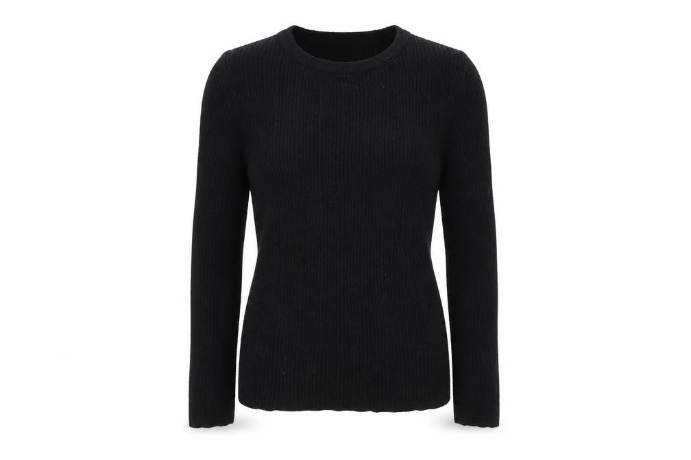 Front view of Primark women’s black jumper, size UK 10
