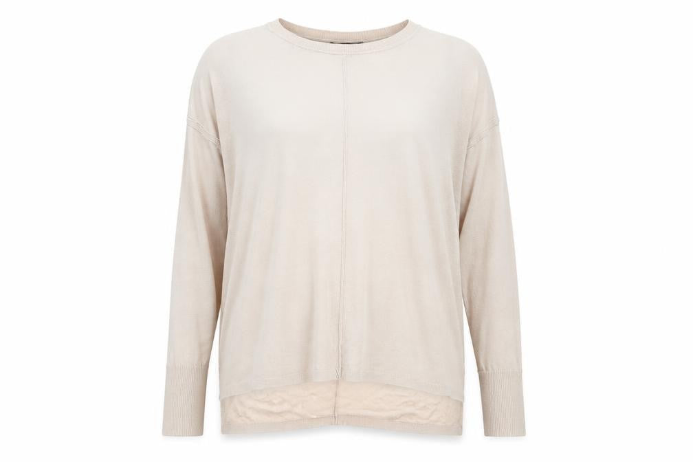 Front view of H&M women’s pink jumper, size XS