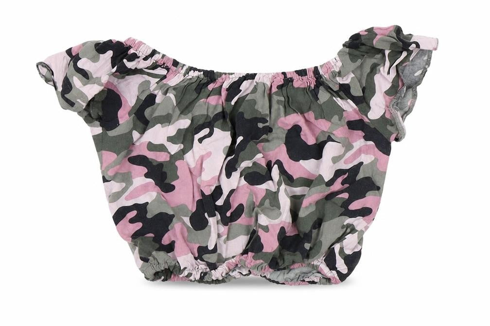 New Look Girls Multicoloured Camouflage  Cropped Tank Size 12 Years