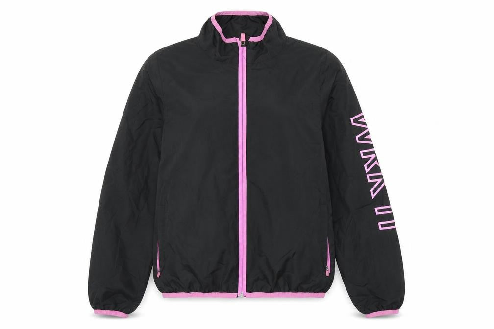 Front view of Missguided women’s black jacket, size UK 8, - wrk it
