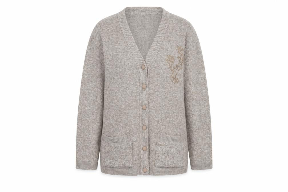 CARE Womens Beige   Cardigan Jumper Size L