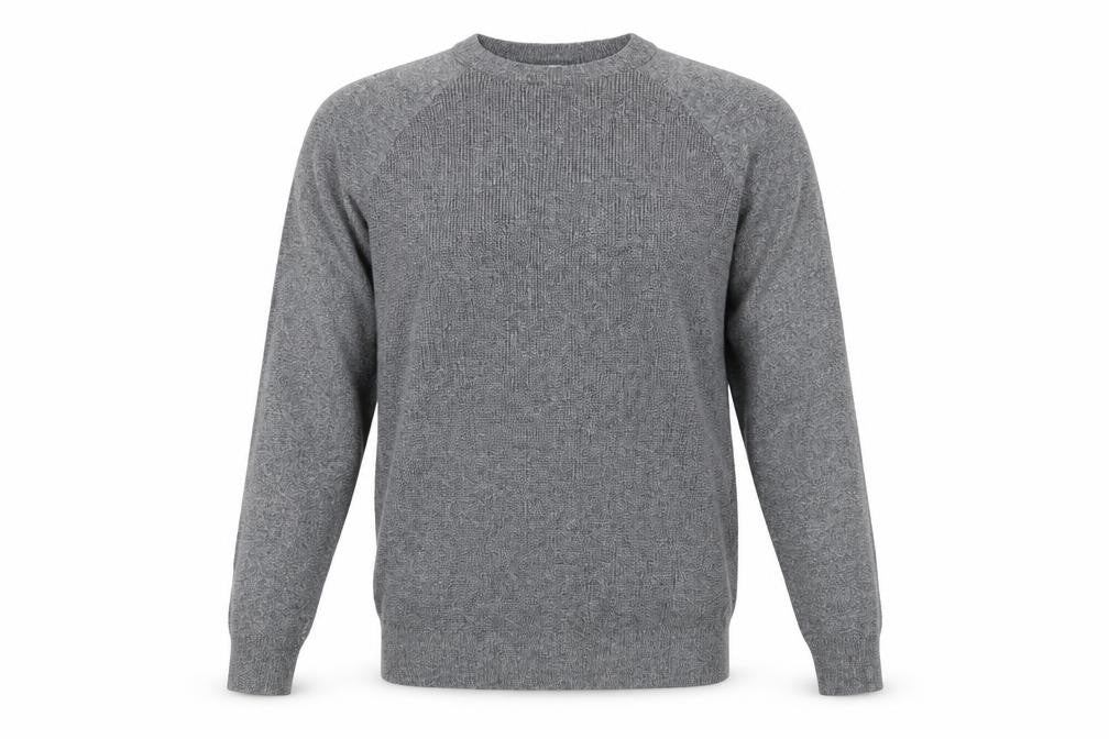 Front view of F&F men’s grey jumper, size S