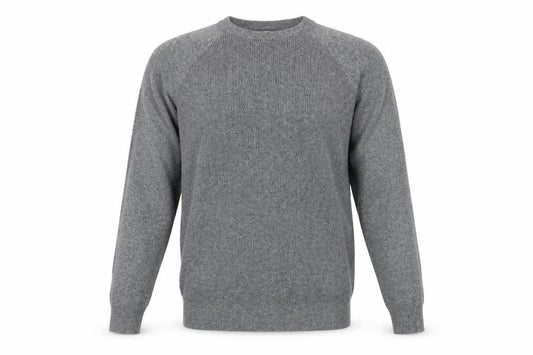 Front view of F&F men’s grey jumper, size S