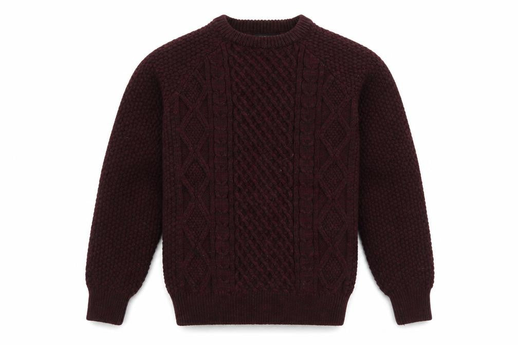 Front view of Cedarwood State men’s purple jumper, size S