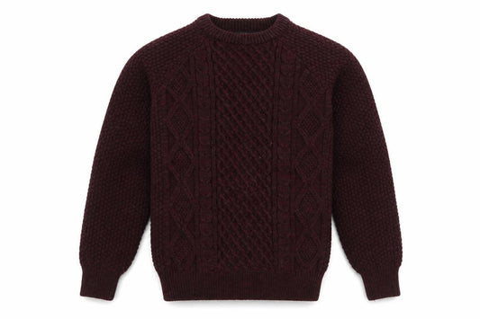 Front view of Cedarwood State men’s purple jumper, size S