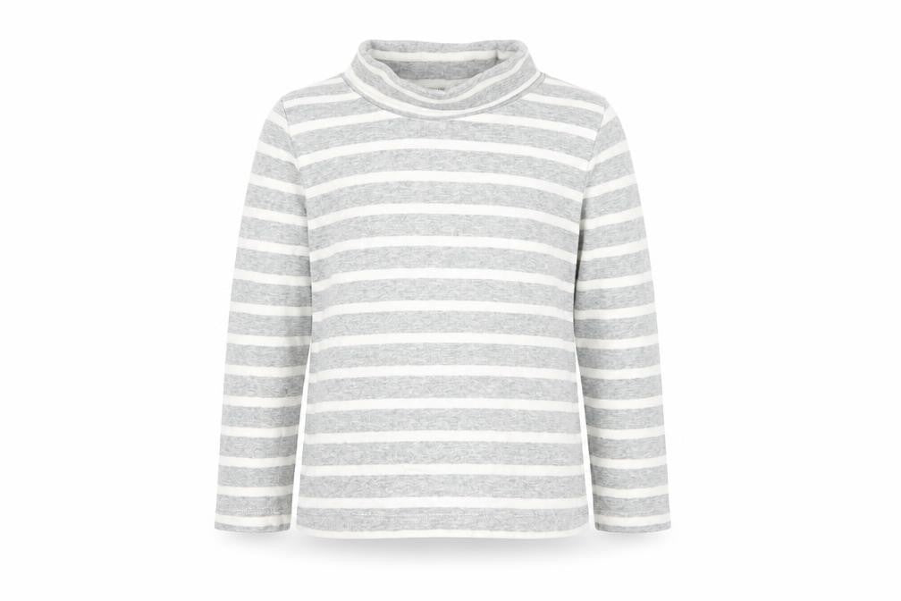 Gap Girls Grey Striped  Pullover Jumper Size 3 Years