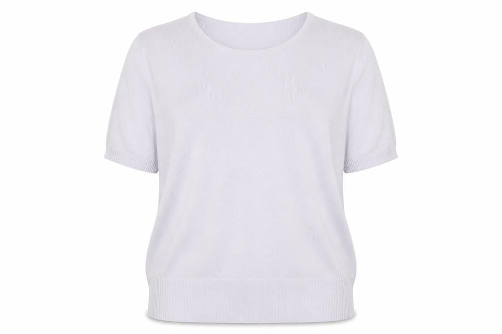 Front view of Modern Classics women’s purple jumper, size UK 18