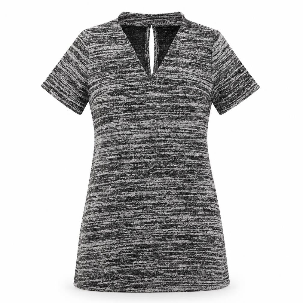 New Look Womens Grey Striped Knit Fit & Flare  Size 12