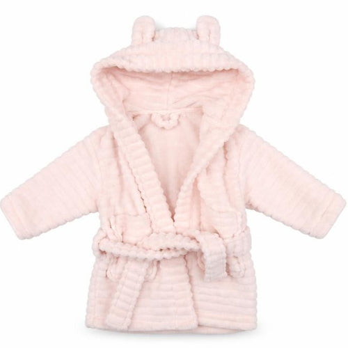 NEXT Girls Pink  Fleece Kimono Robe Size 9-12 Months