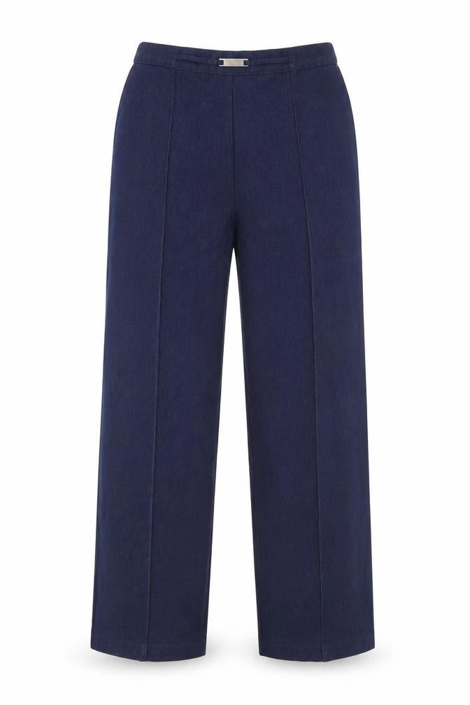 Papaya Womens Blue   Trousers  Size 10 L25 in
