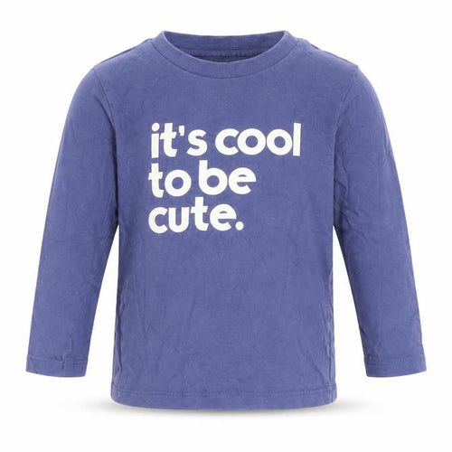 Fred & Flo Boys Blue   Basic T-Shirt Size 12-18 Months  - cool to be cute