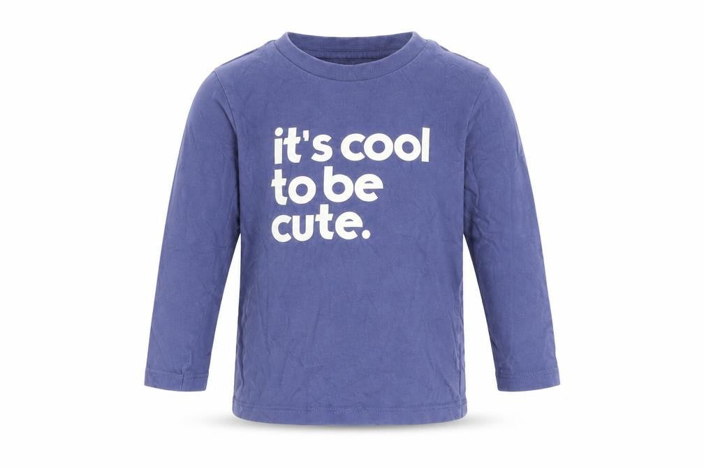 Fred & Flo Boys Blue   Basic T-Shirt Size 12-18 Months  - cool to be cute