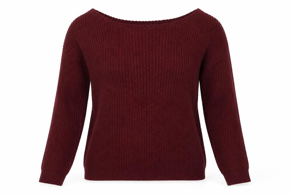 Front view of Missguided women’s red jumper, size M