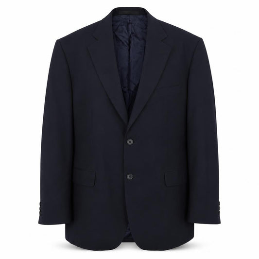 Front view of Marks & Spencer men’s blue jacket suit jacket, size 42
