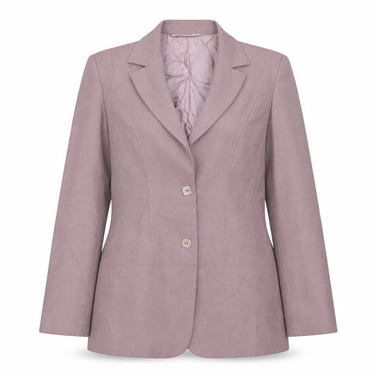 Front view of BHS women’s pink jacket suit jacket, size UK 10
